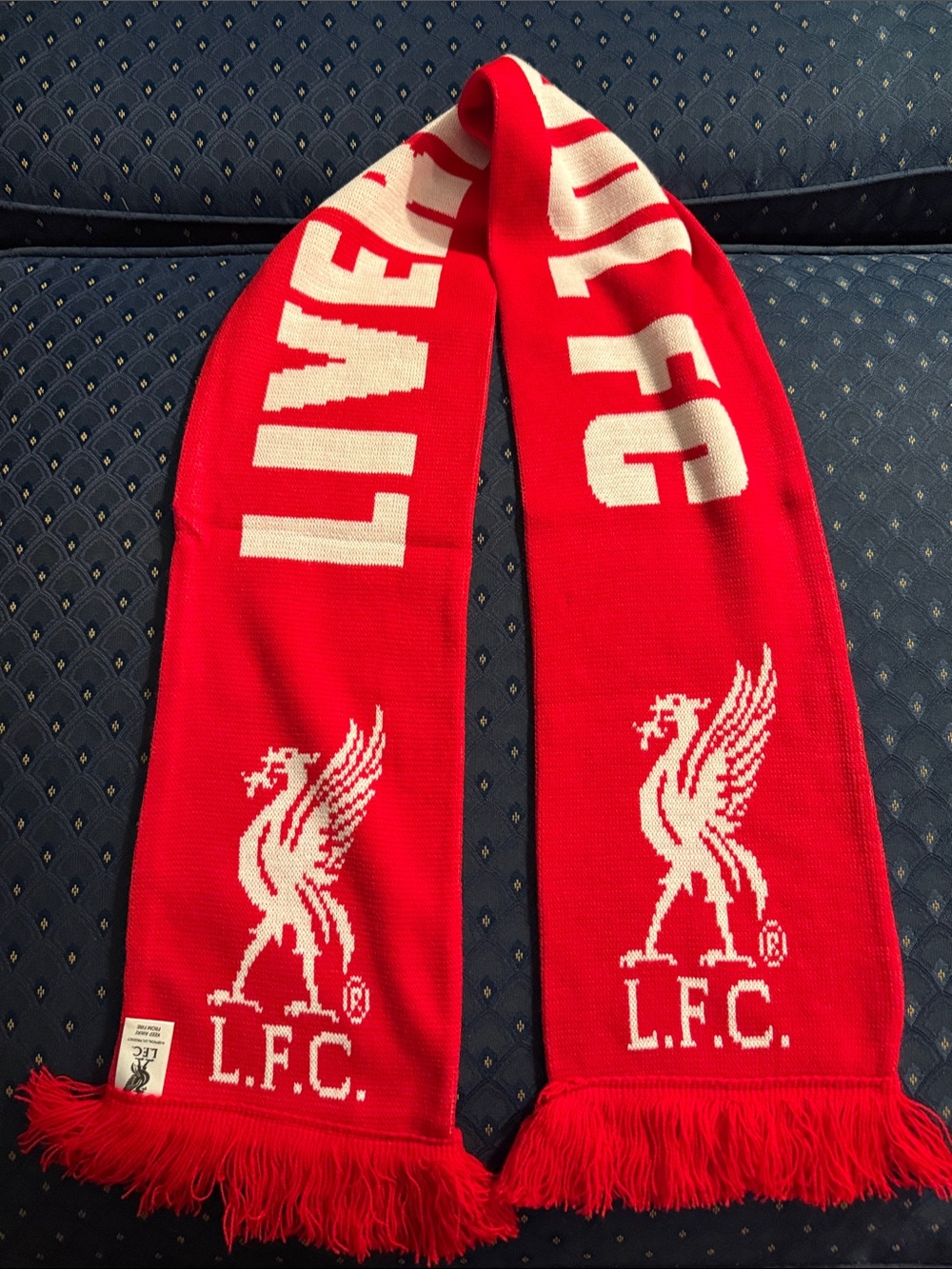 Liverpool FC Red and White Football Supporter Scarf